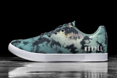 Nobull Tie-Dye Canvas Men's Trainers Turquoise | Australia (FV6531)